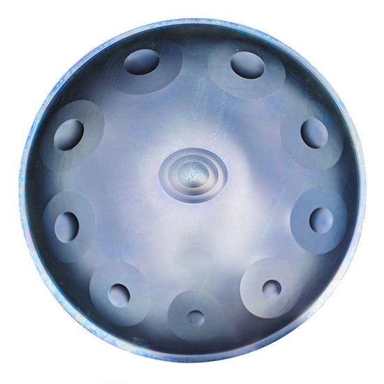 Handpan, gamme c# pygmy, c diez, frequence 432hz, frequence 440hz, hang drum, hang, bleu